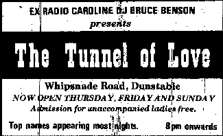 Tunnel of love advert