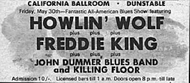 Howlin Wolf and Freddie King Advert