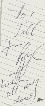 Roy C autograph Jan 1973