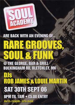 Soul Academy Flyer for Bletchley