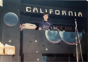 Paul Gray behind the decks at the California Ballroom